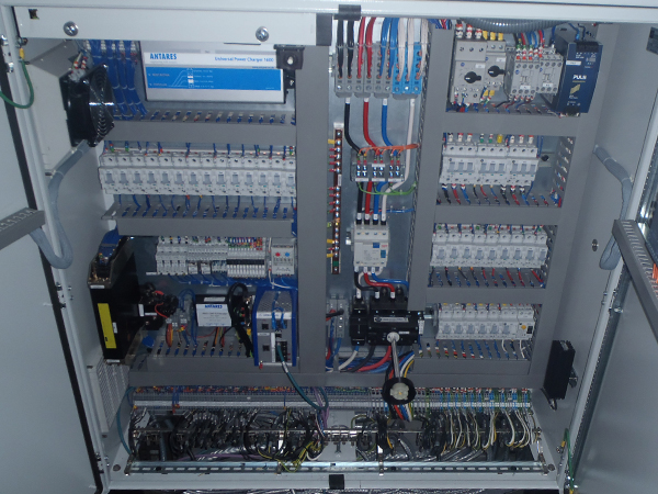 Industrial control panel wiring and automation equipment