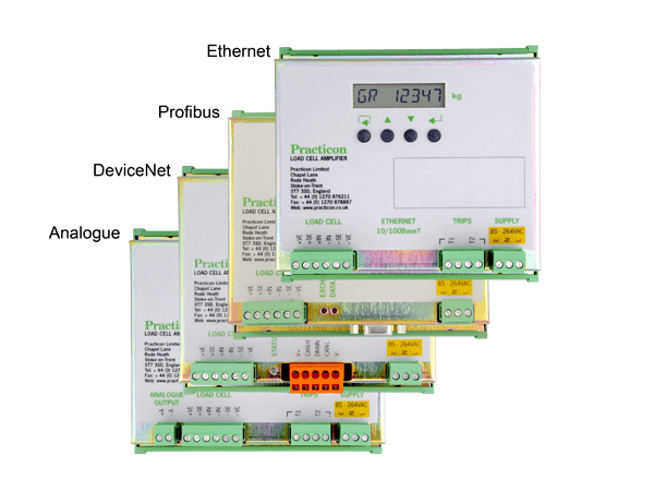Loadcell amplifiers and weight transmitters
